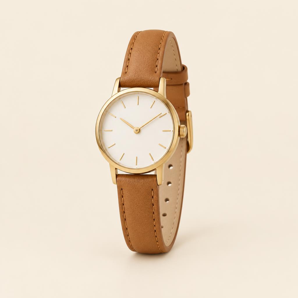 Tempo Leather Watch in Cuoio
